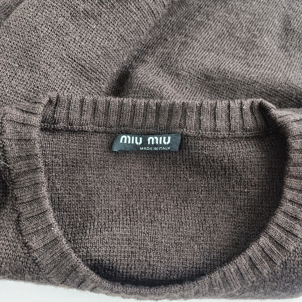 MIU MIU women's vintage sweater wool blend size XL